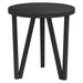 Masă de ceai, negru, Ø35 cm, MDF - WALTI WALTI