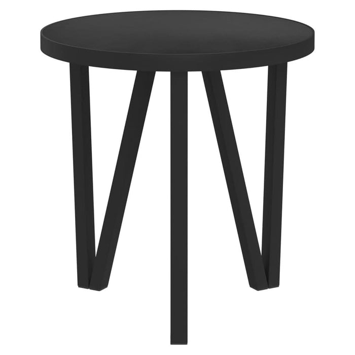 Masă de ceai, negru, Ø35 cm, MDF - WALTI WALTI