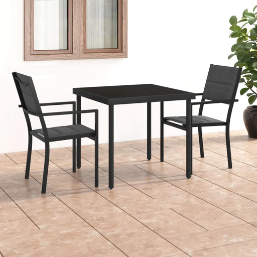 Set mobilier de exterior, 3 piese, oțel - WALTI WALTI