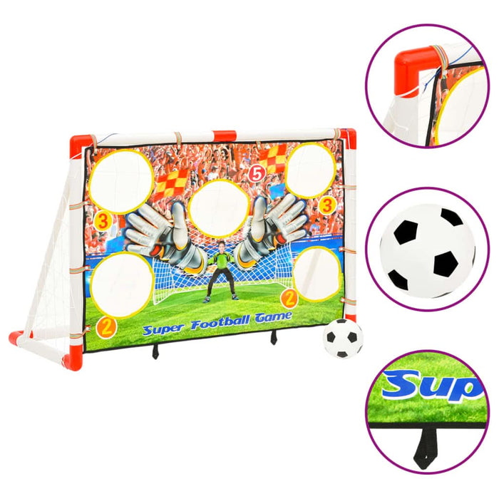 Set poartă de fotbal copii cu perete de poartă 120x51x77,5 cm - WALTI WALTI