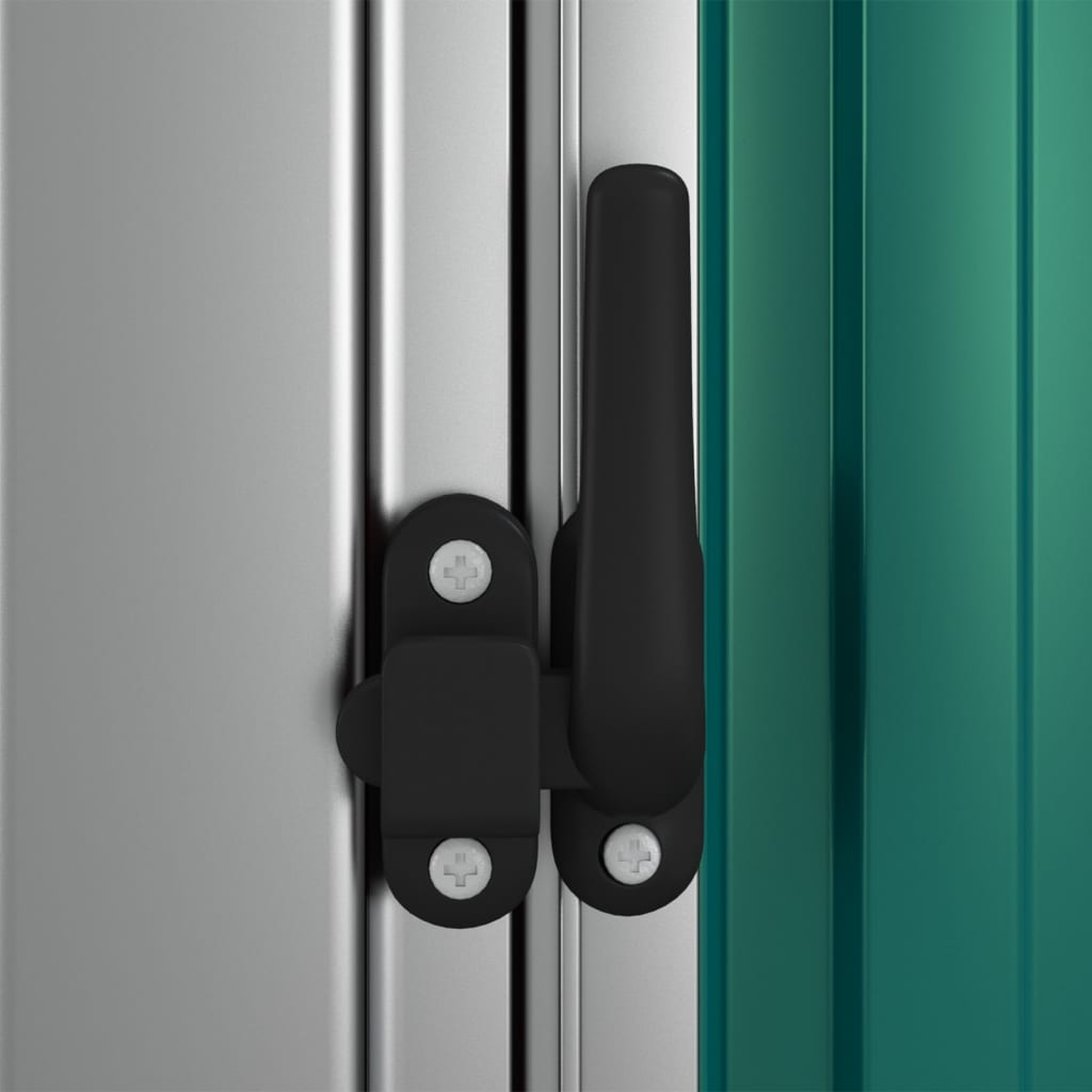 Șopron pentru grădină, verde, 180,5x97x209,5 cm, oțel zincat - WALTI