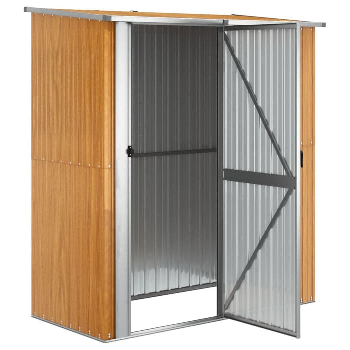 Șopron de grădină 180,5x97x209,5 cm oțel galvanizat aspect lemn - WALTI WALTI