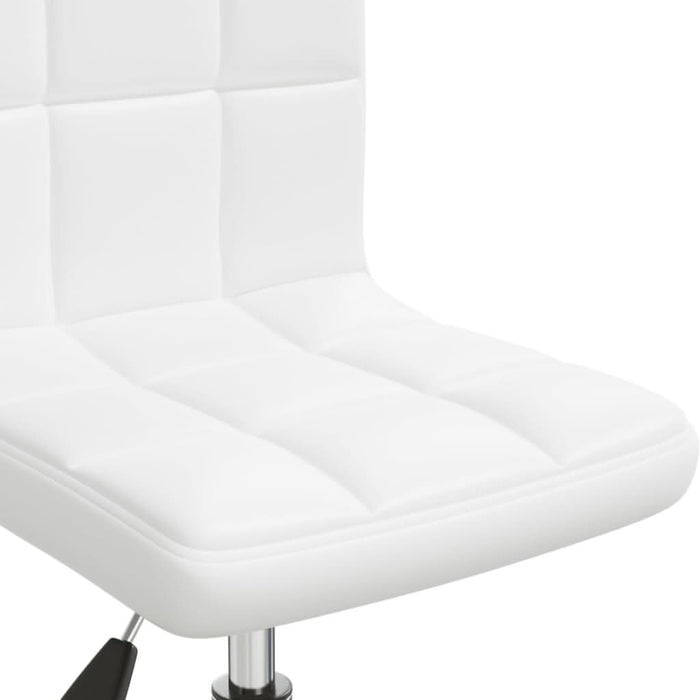 Scaun de birou pivotant, alb, piele ecologică - WALTI WALTI
