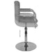Scaun de bar, gri deschis, material textil - WALTI WALTI