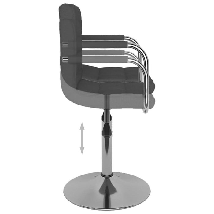 Scaun de bar, gri închis, material textil - WALTI WALTI