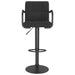 Scaune de bar, 2 buc., negru, material textil - WALTI WALTI