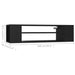 Dulap TV suspendat, negru, 100x30x26,5 cm, PAL - WALTI WALTI