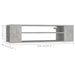 Dulap TV suspendat, gri beton, 100x30x26,5 cm, PAL - WALTI WALTI