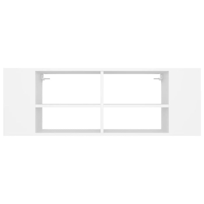 Dulap TV montat pe perete, alb, 102x35x35 cm, PAL - WALTI WALTI