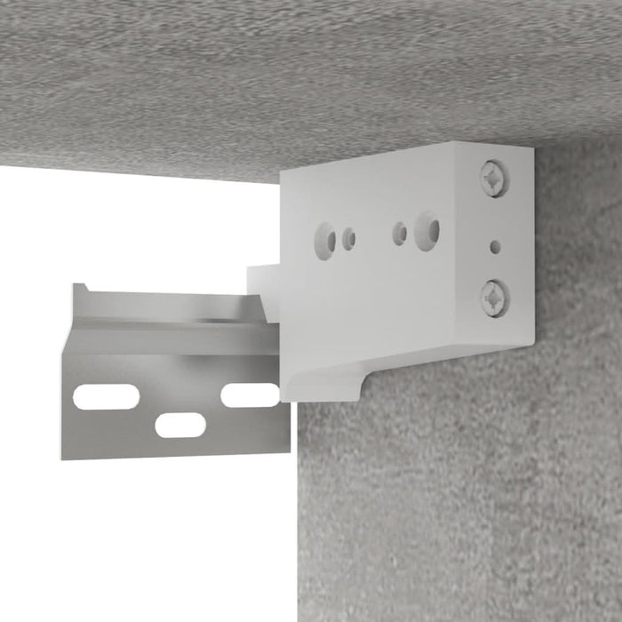 Dulap TV montat pe perete, gri beton, 102x35x35 cm, PAL - WALTI WALTI