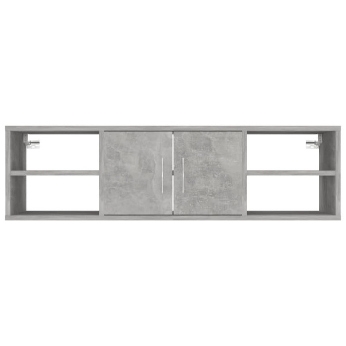 Raft de perete, gri beton, 102x30x29 cm, PAL - WALTI WALTI