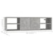 Raft de perete, gri beton, 102x30x29 cm, PAL - WALTI WALTI