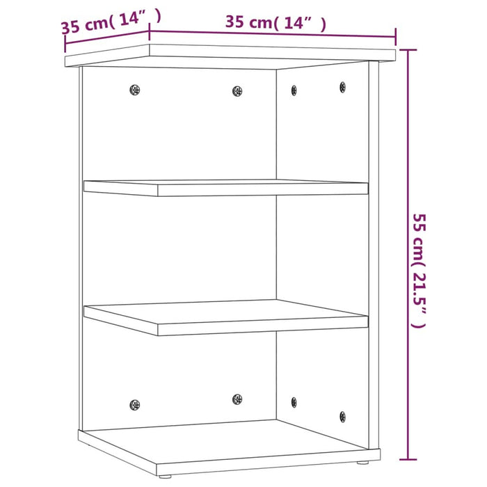 Dulap lateral, alb, 35x35x55 cm, PAL - WALTI WALTI