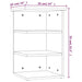 Dulap lateral, alb, 35x35x55 cm, PAL - WALTI WALTI