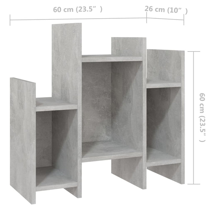Dulap lateral, gri beton, 60x26x60 cm, PAL - WALTI WALTI