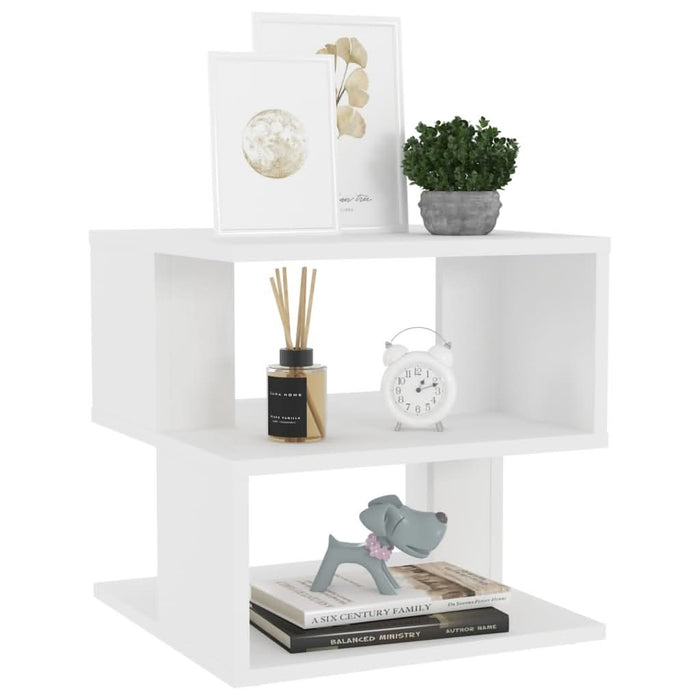 Masă laterală, alb, 40x40x40 cm, PAL - WALTI WALTI