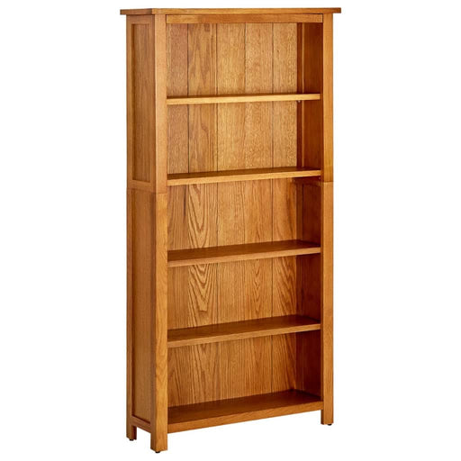 Bibliotecă cu 5 rafturi, 70x22x140 cm, lemn masiv de stejar - WALTI WALTI