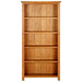 Bibliotecă cu 5 rafturi, 70x22x140 cm, lemn masiv de stejar - WALTI WALTI