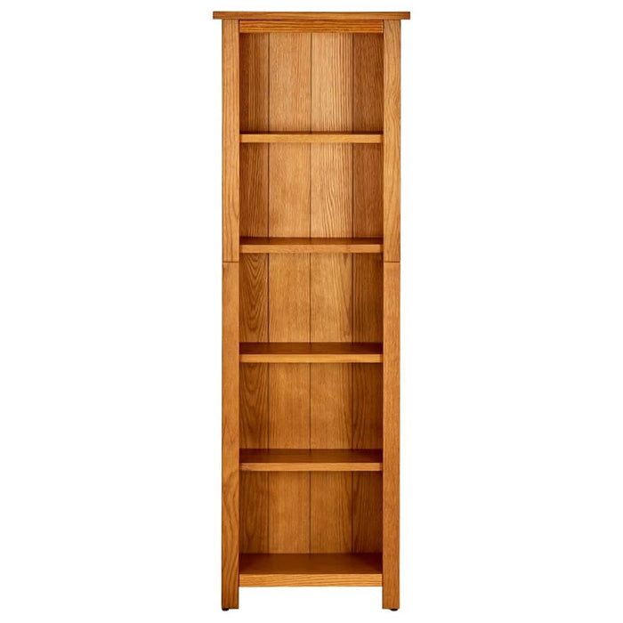 Bibliotecă cu 5 rafturi, 45x22x140 cm, lemn masiv de stejar - WALTI WALTI