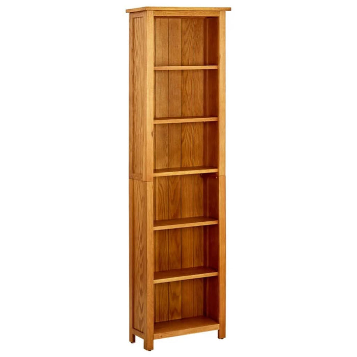 Bibliotecă cu 6 rafturi, 52x22x180 cm, lemn masiv de stejar - WALTI WALTI