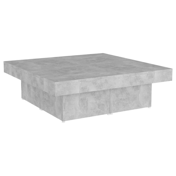 Măsuță de cafea, gri beton, 90x90x28 cm, PAL - WALTI WALTI