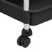Cărucior de bucătărie 5 niveluri negru 42x29x128 cm fier și ABS - WALTI WALTI
