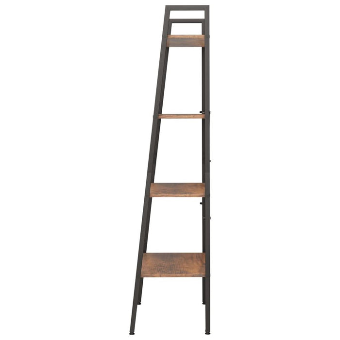Raft vertical cu 4 niveluri, maro închis și negru, 56x35x140 cm - WALTI WALTI