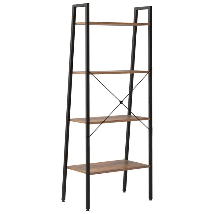 Raft vertical cu 4 niveluri, maro închis și negru, 56x35x140 cm - WALTI WALTI