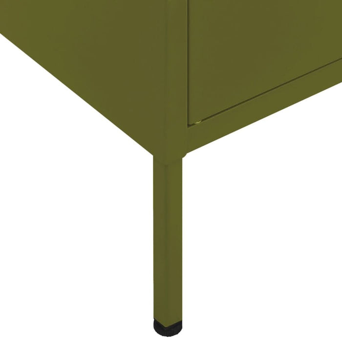 Dulap de depozitare, verde măsliniu, 80x35x101,5 cm, oțel - WALTI WALTI