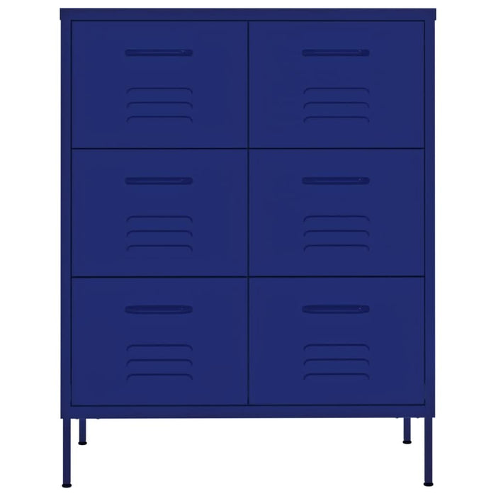 Dulap cu sertare, bleumarin, 80x35x101,5 cm, oțel - WALTI WALTI