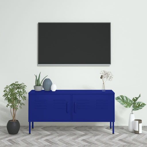 Comodă TV, bleumarin, 105x35x50 cm, oțel - WALTI WALTI