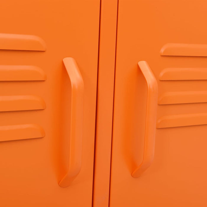 Comodă TV, portocaliu, 105x35x50 cm, oțel - WALTI WALTI