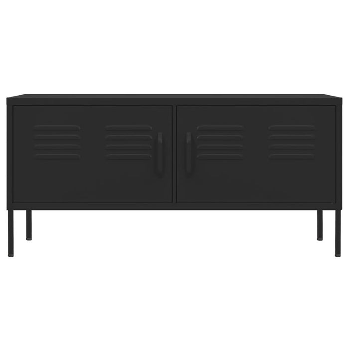 Comodă TV, negru, 105x35x50 cm, oțel - WALTI WALTI