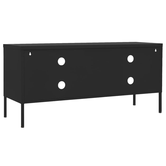Comodă TV, negru, 105x35x50 cm, oțel - WALTI WALTI