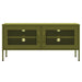 Comodă TV, verde măsliniu, 105x35x50 cm, oțel - WALTI WALTI
