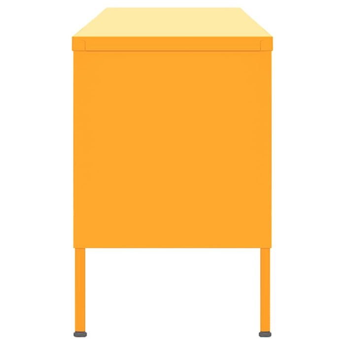 Comodă TV, galben muștar, 105x35x50 cm, oțel - WALTI WALTI