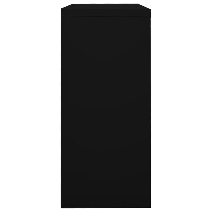 Dulap cu ușă glisantă, negru, 90x40x90 cm, oțel - WALTI WALTI