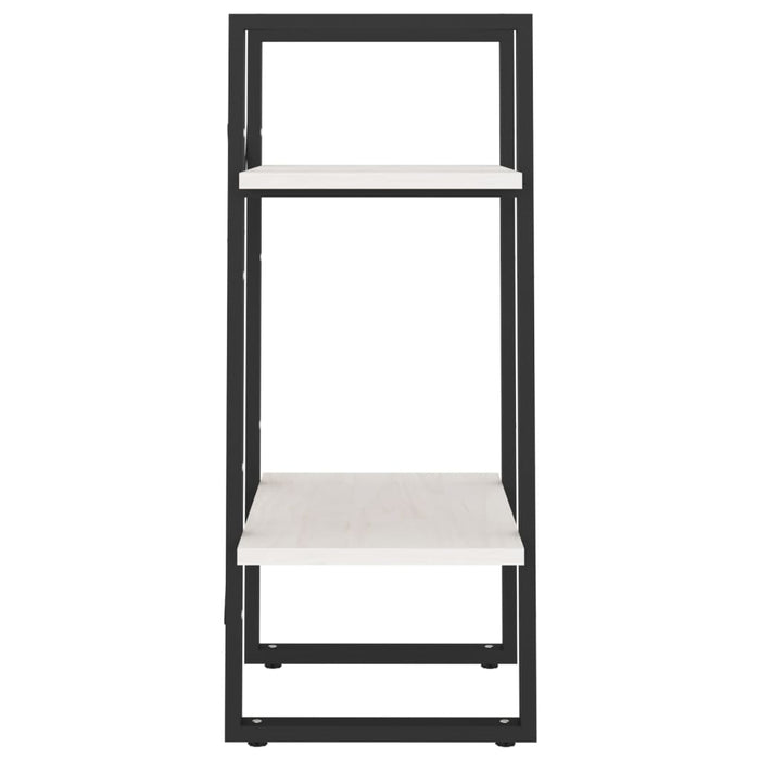 Bibliotecă cu 2 rafturi, alb, 40x30x70 cm, lemn masiv de pin - WALTI WALTI