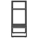 Bibliotecă cu 2 rafturi, gri, 40x30x70 cm, lemn masiv de pin - WALTI WALTI