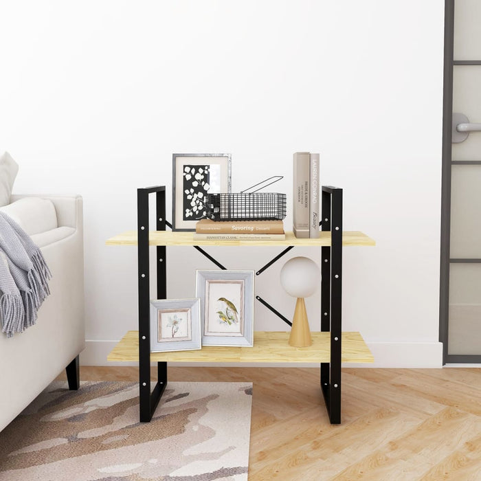 Bibliotecă cu 2 rafturi, 80x30x70 cm, lemn masiv de pin - WALTI WALTI