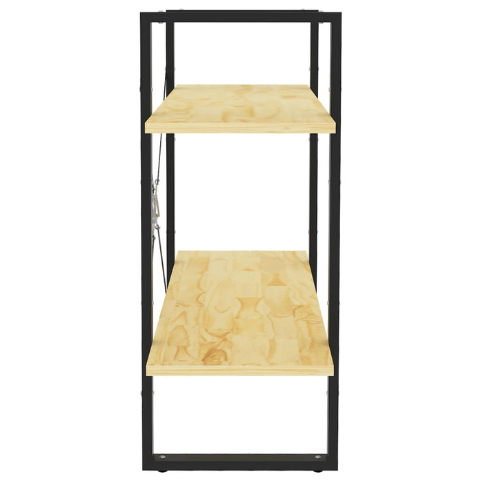 Bibliotecă cu 2 rafturi, 80x30x70 cm, lemn masiv de pin - WALTI WALTI