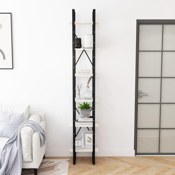 Dulap înalt, alb, 40x30x210 cm, lemn masiv de pin - WALTI WALTI