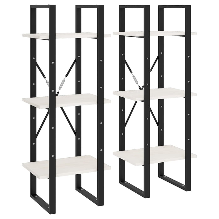 Dulap înalt, alb, 40x30x210 cm, lemn masiv de pin - WALTI WALTI