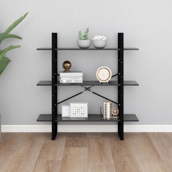 Bibliotecă, gri, 100x30x105 cm, PAL - WALTI WALTI
