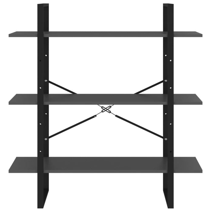 Bibliotecă, gri, 100x30x105 cm, PAL - WALTI WALTI