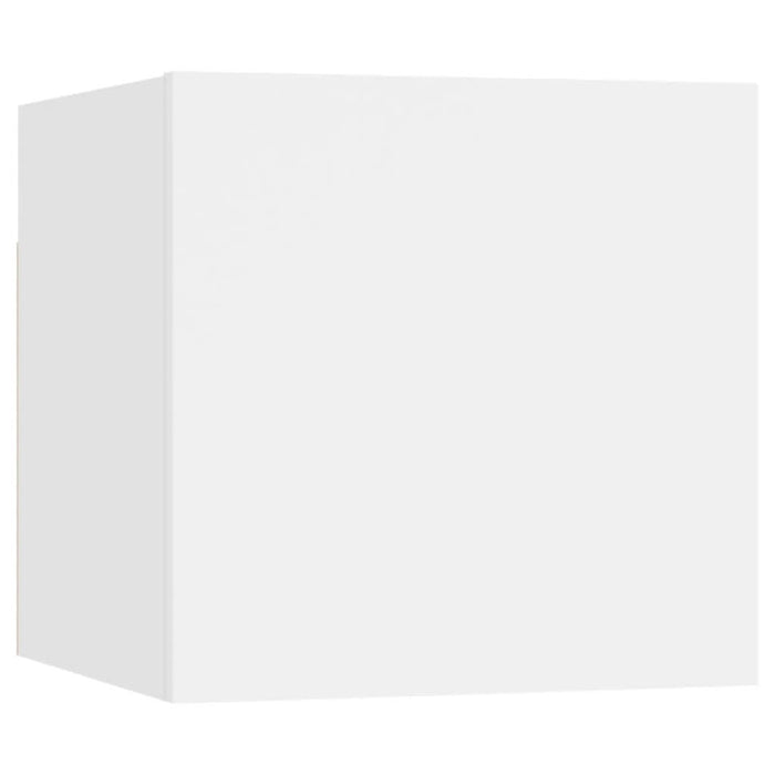Dulapuri TV suspendate 8 buc., alb, 30,5x30x30 cm - WALTI WALTI
