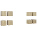 Dulapuri TV suspendate, 8 buc., stejar Sonoma, 30,5x30x30 cm - WALTI WALTI