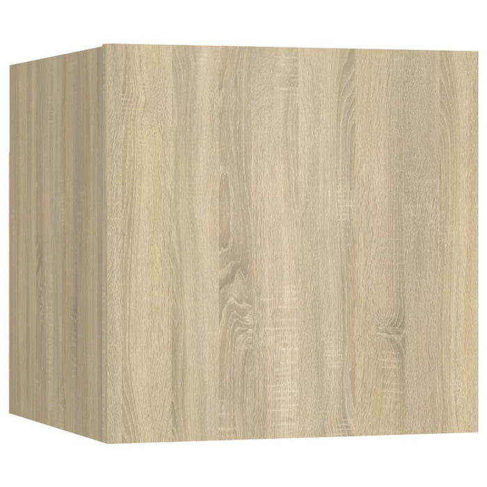 Dulapuri TV suspendate, 8 buc., stejar Sonoma, 30,5x30x30 cm - WALTI WALTI