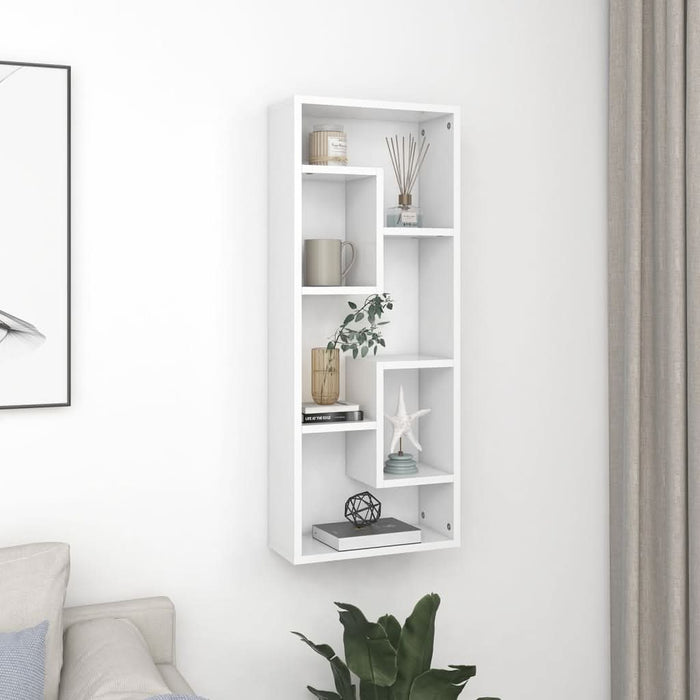 Raft de perete, alb, 36x16x90 cm, PAL - WALTI WALTI