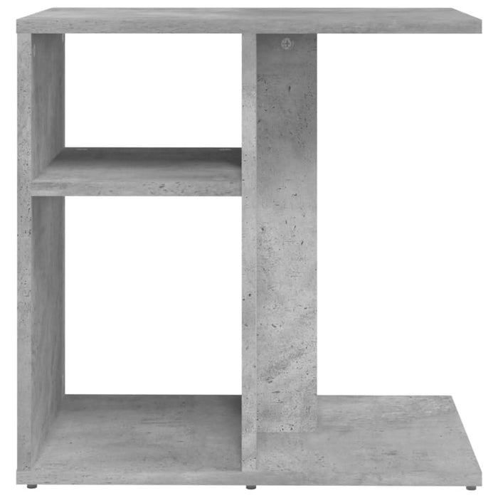 Masă laterală, gri beton, 50x30x50 cm, PAL - WALTI WALTI